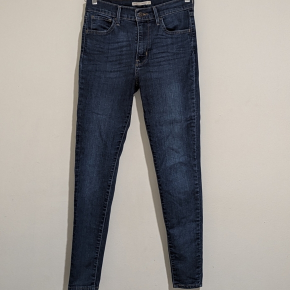 Levi's 720 High Rise Super Skinny Blue Jeans - Picture 9 of 11